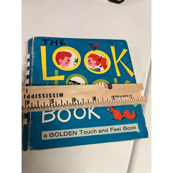 The LOOK LOOK BOOK, Vintage, 50s-60s(?) Board Book Children's Interactive Golden - Picture 7 of 10